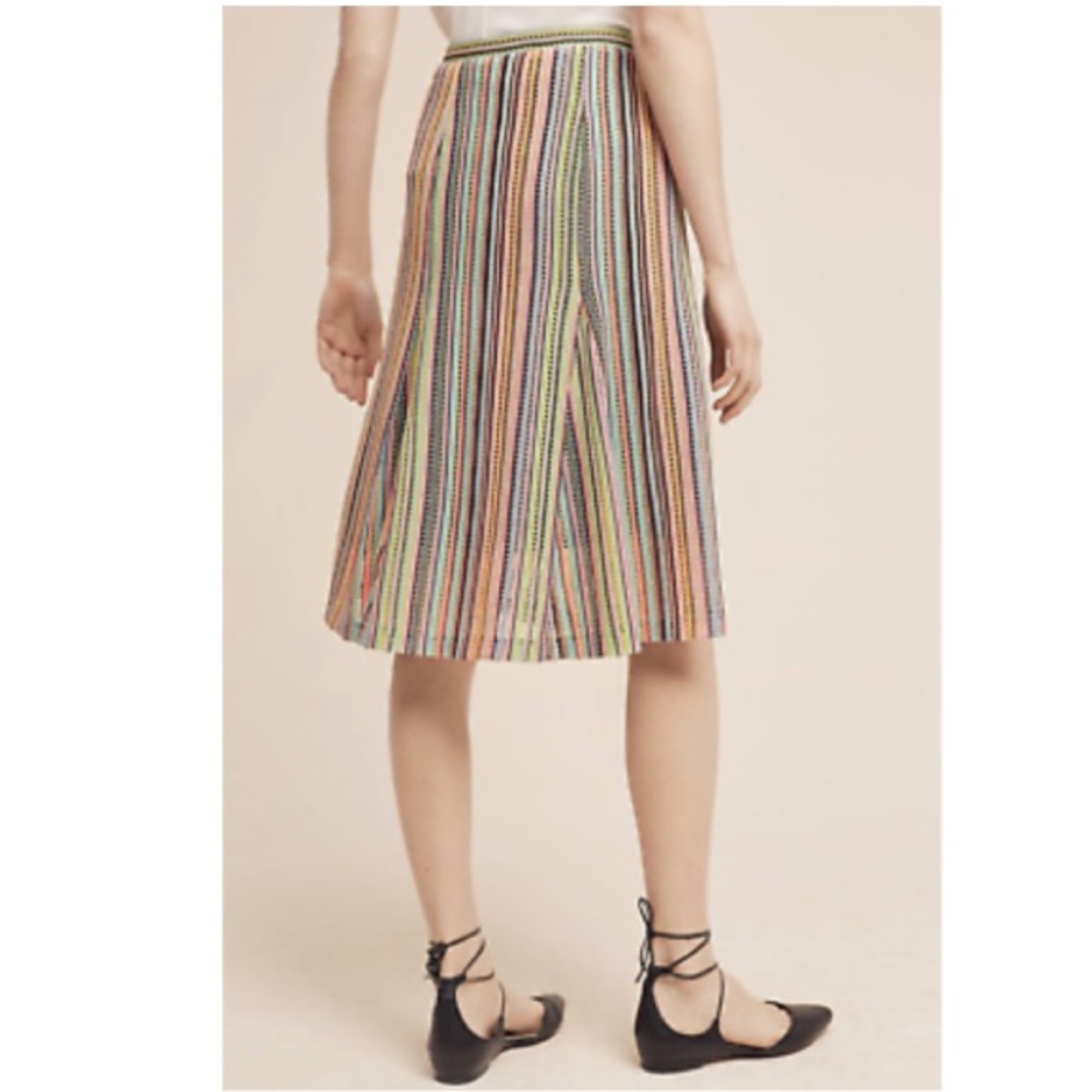 🛍ANTHROPOLOGIE🛍MAEVE SPECTRAL STRIP SKIRT🛍 - Picture 3 of 8